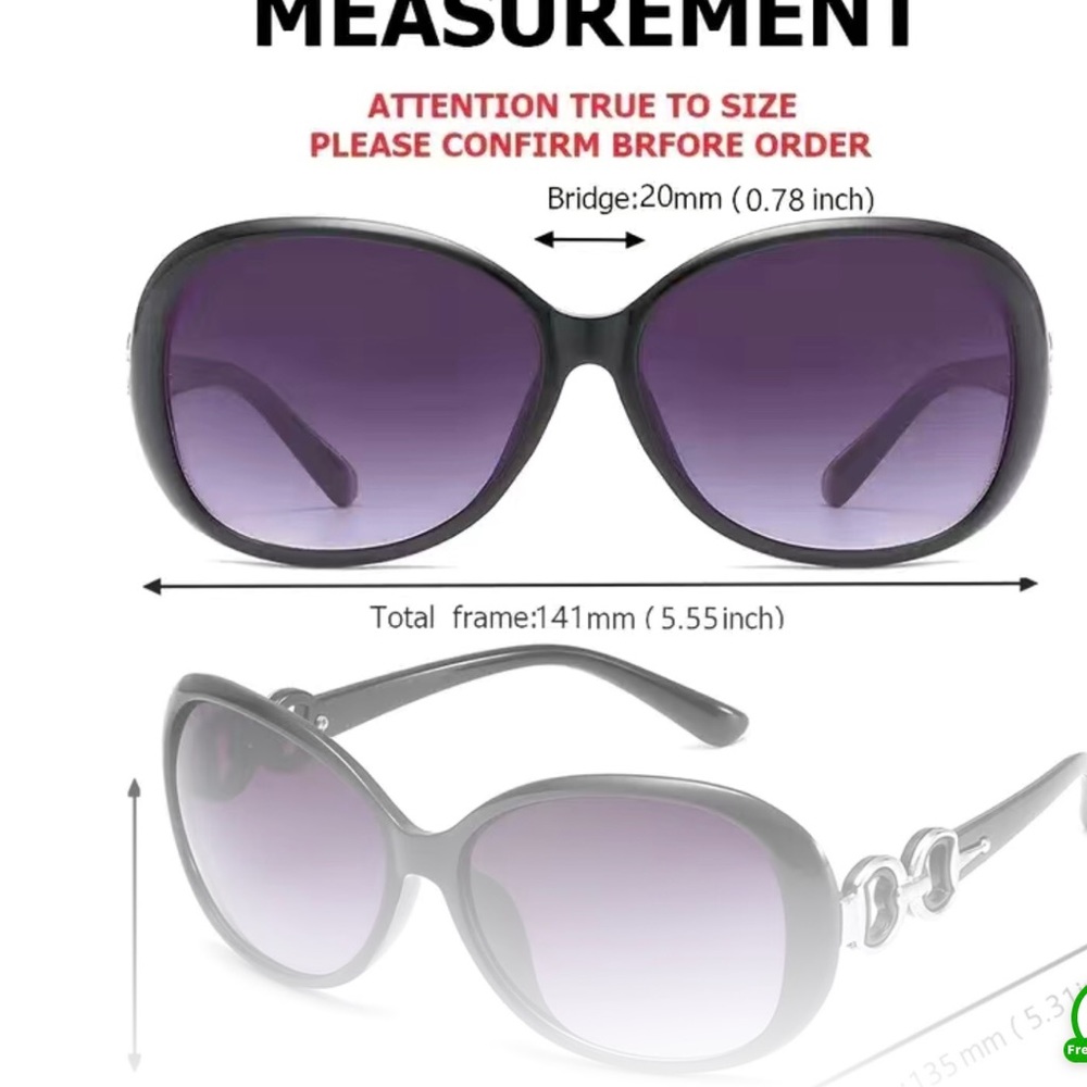 - Womens sunglasses vintage oversize frame. New - Picture 5 of 7